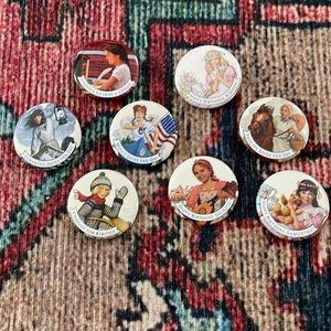 8 AmericanGirl vintage pins
